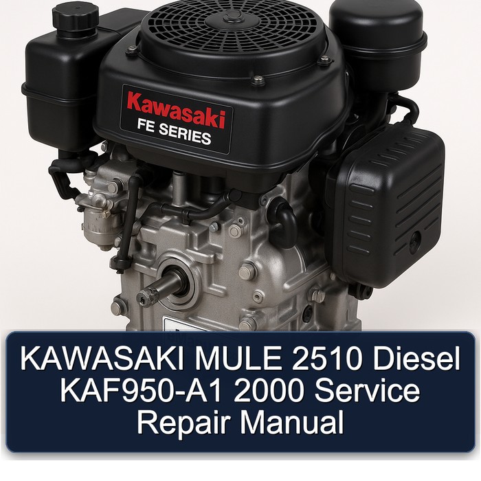 KAWASAKI MULE 2510 Diesel KAF950-A1 2000 Service Repair Manual 