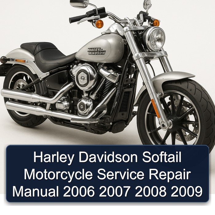 Harley Davidson Softail Motorcycle Manual de servicio y reparación 2006 2007 2008 2009