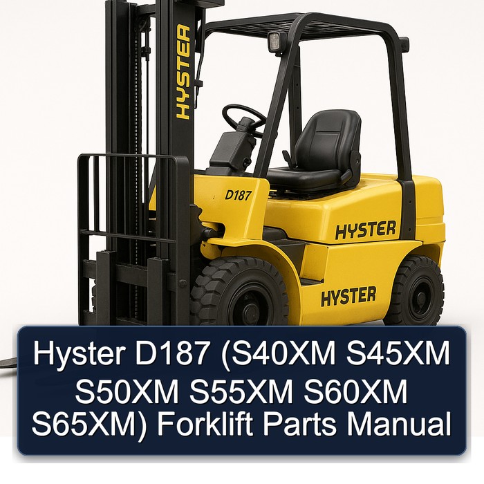 Hyster D187 (S40XM S45XM S50XM S55XM S60XM S65XM) Forklift Parts Manual