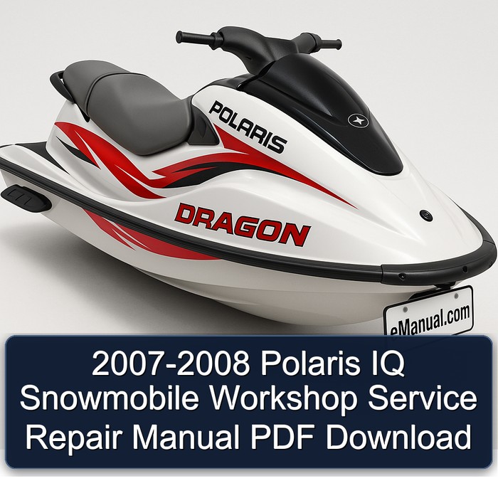 2007-2008 Polaris IQ Snowmobile Workshop Manual de servicio y reparación PDF Download