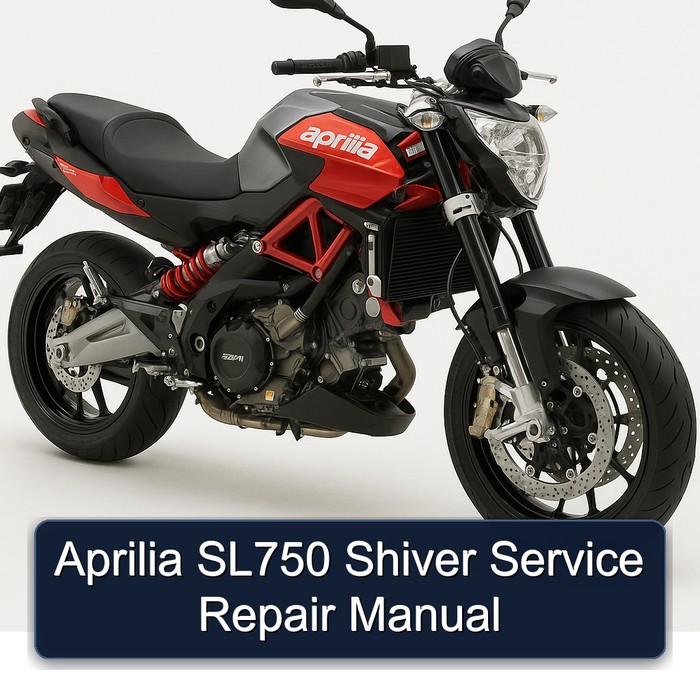 Aprilia SL750 Shiver Manual de servicio y reparación