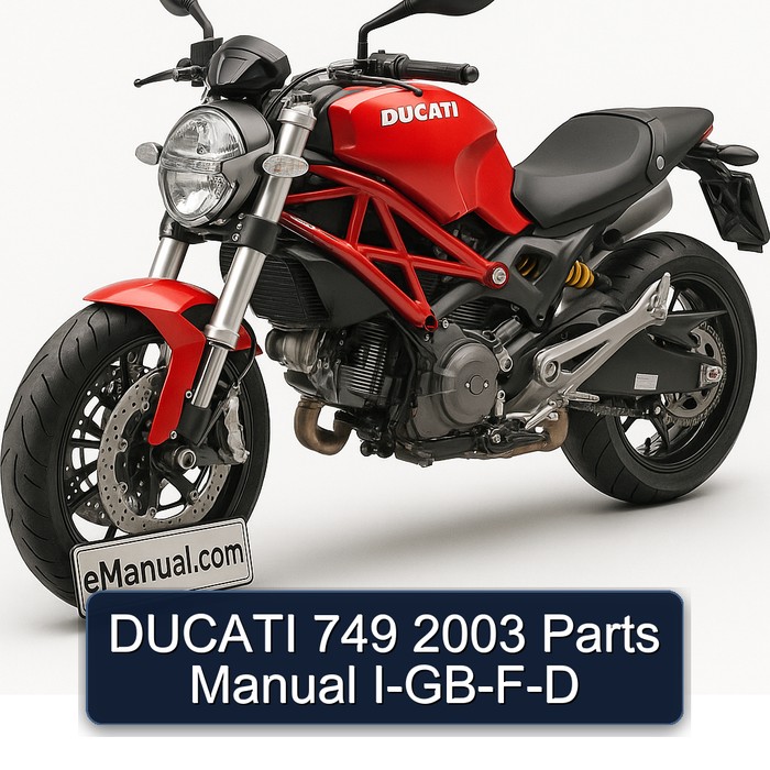 DUCATI 749 2003 Parts Manual I-GB-F-D 