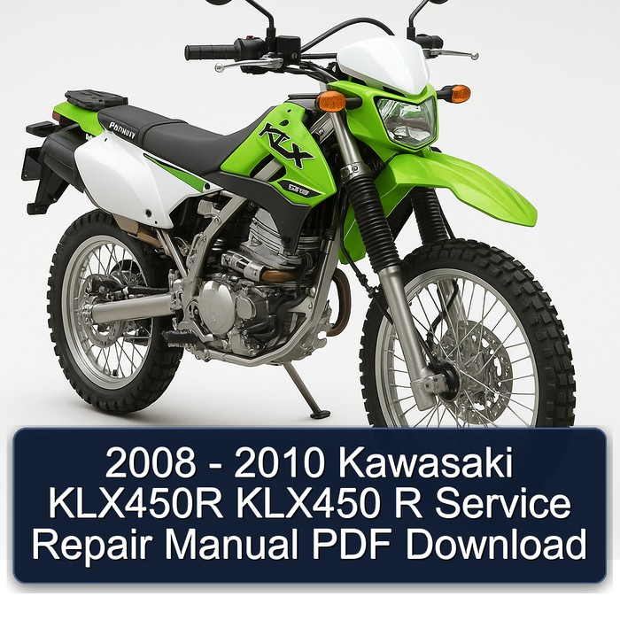 2008 - 2010 Kawasaki KLX450R KLX450 R Manual de servicio y reparación PDF Download