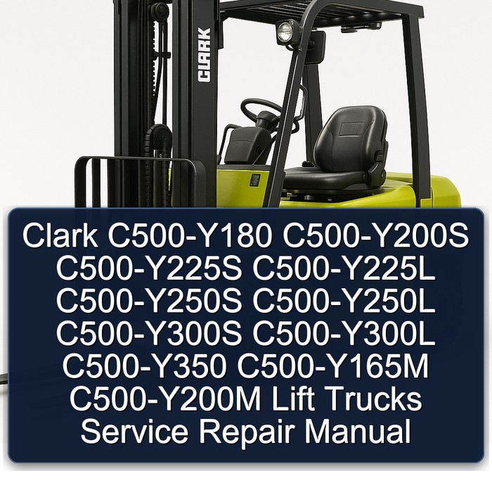 Manual de Servicio y Reparación de Montacargas Clark C500