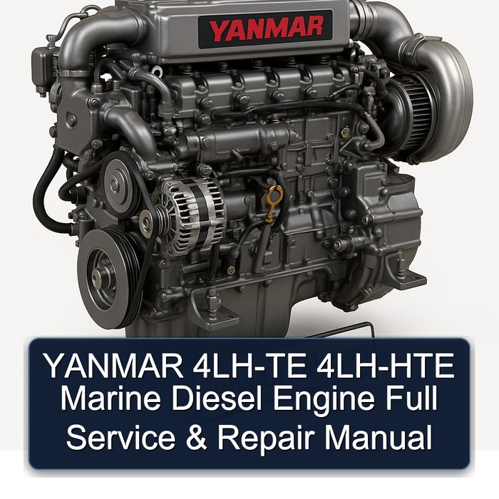 YANMAR 4LH-TE/4LH-HTE Marine Dieselmotor: Kompletter Service- und Reparaturhandbuch