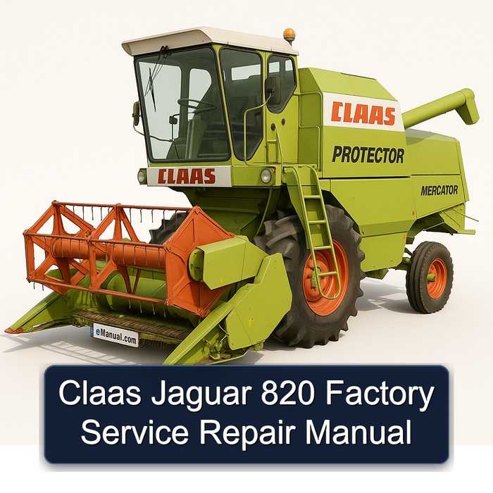 Claas Jaguar 820 Factory Service Repair Manual 