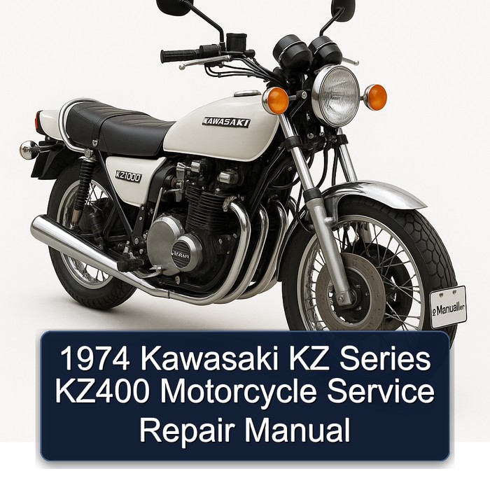 1974 Kawasaki KZ Series KZ400 Motorcycle Manual de servicio y reparación