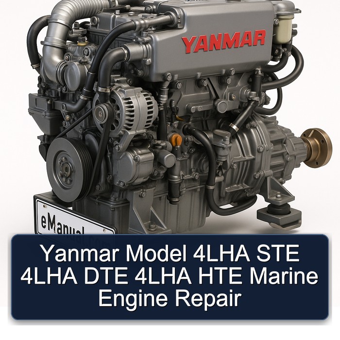 Yanmar Model 4LHA STE 4LHA DTE 4LHA HTE Marine Engine Repair