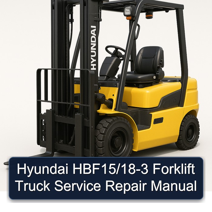Hyundai Gabelstapler HBF15/18-3 Service- und Reparaturhandbuch