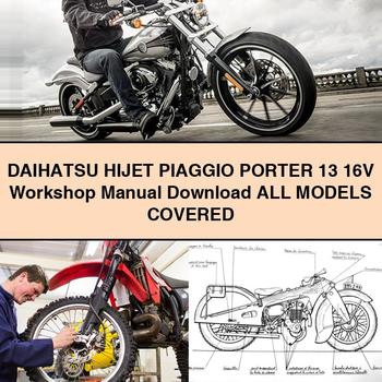 DAIHATSU HIJET PIAGGIO PORTER 13 16V Workshop Manual All ModelS COVERED