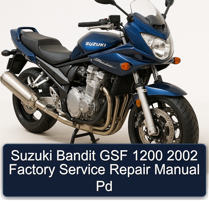 Suzuki Bandit GSF 1200 2002 Factory Manual de servicio y reparación Pd