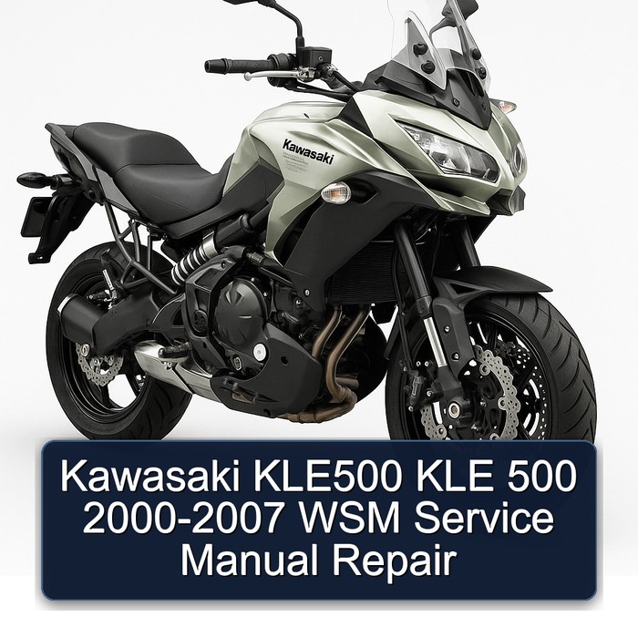 Kawasaki KLE500 KLE 500 2000-2007 WSM Service Manual Repair