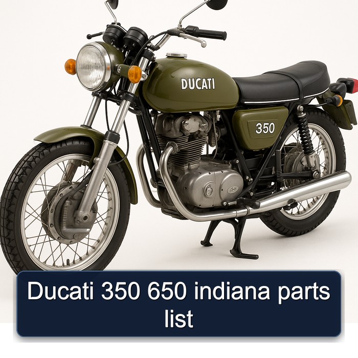 Ducati 350 650 indiana parts list