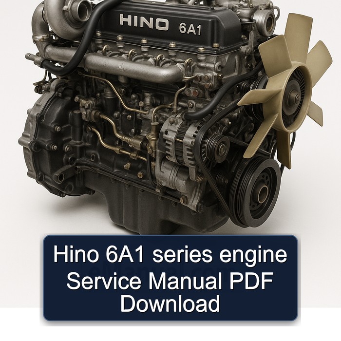 Hino 6A1 series engine Service Manual PDF Download