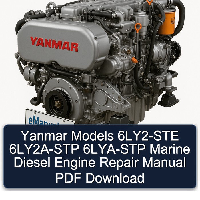 Yanmar Models 6LY2-STE 6LY2A-STP 6LYA-STP Marine Diesel Engine Repair Manual PDF Download