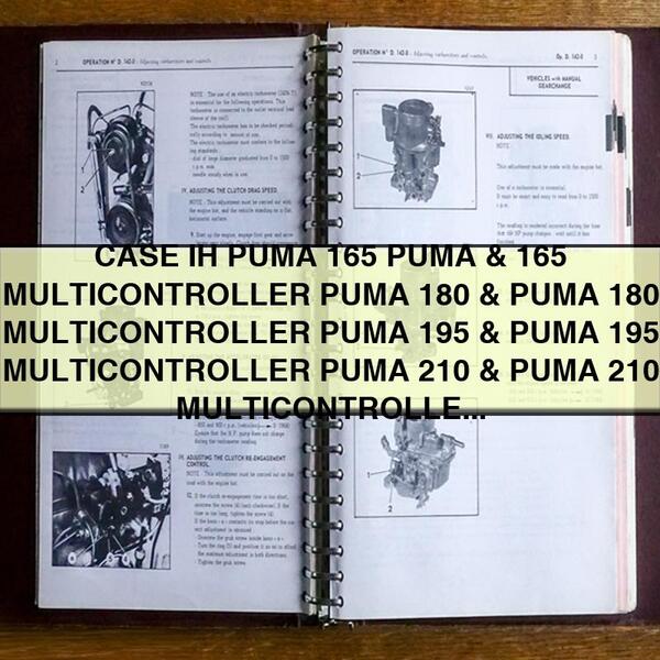 Manual de Reparación del Tractor CASE IH PUMA 165-210