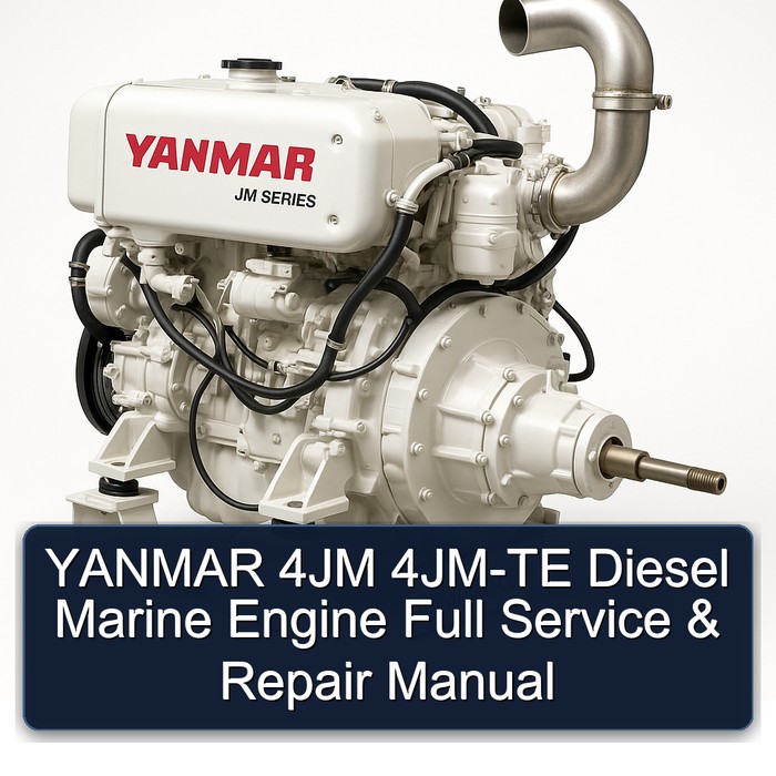 YANMAR 4JM 4JM-TE Diesel Marine Engine Full Manual de servicio y reparación
