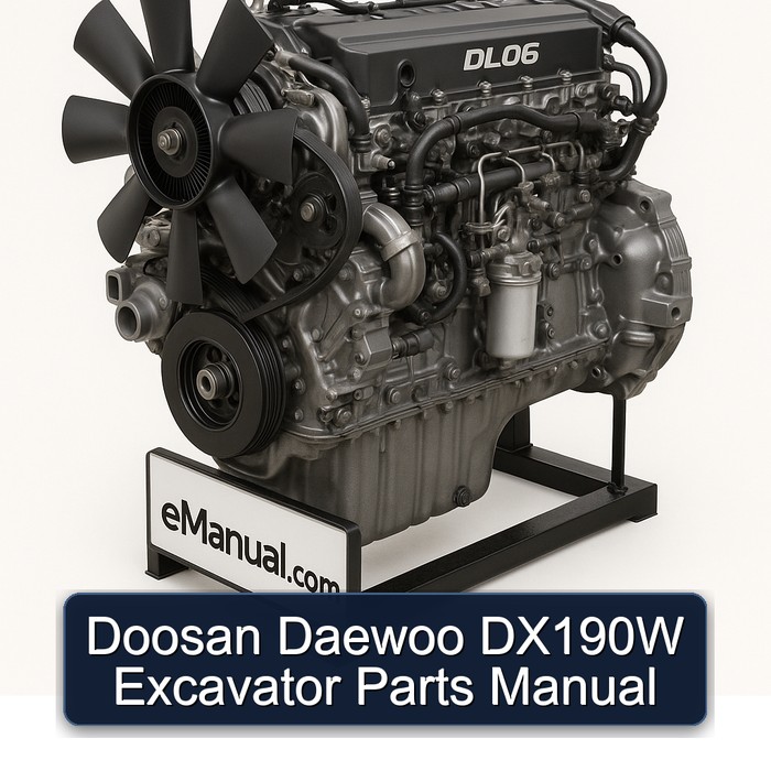Manual de Partes de la Excavadora Doosan Daewoo DX190W