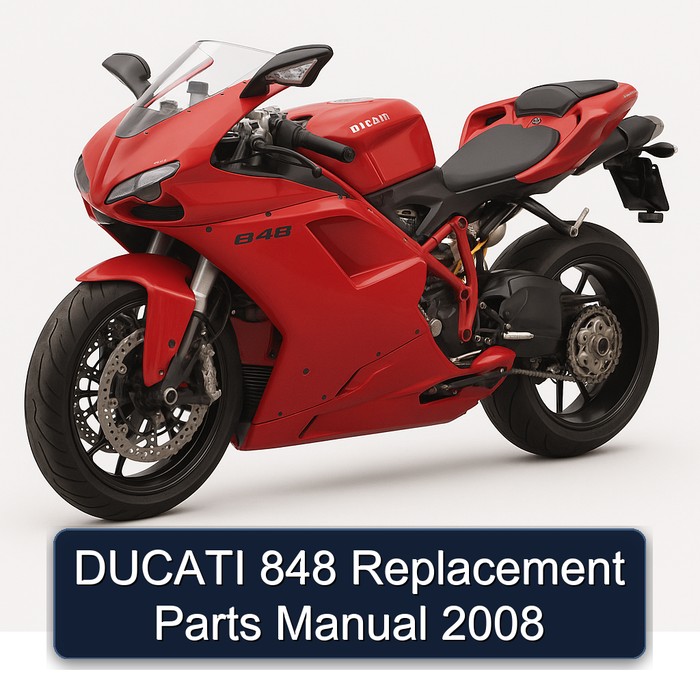DUCATI 848 Replacement Parts Manual 2008