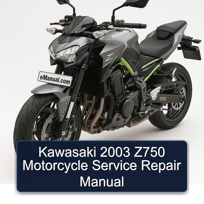 Kawasaki 2003 Z750 Motorcycle Service Repair Manual