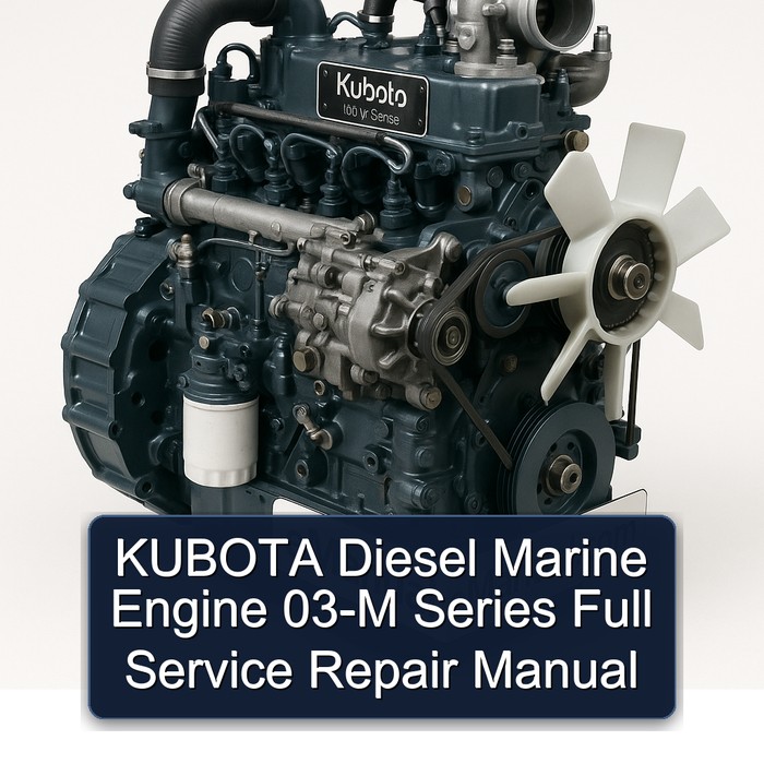 KUBOTA Diesel-Marine-Motor 03-M Serie: Vollständiges Reparaturhandbuch