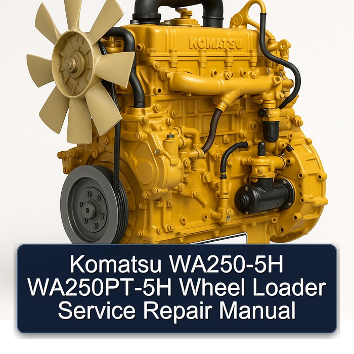 Komatsu WA250-5H WA250PT-5H Wheel Loader Service Repair Manual
