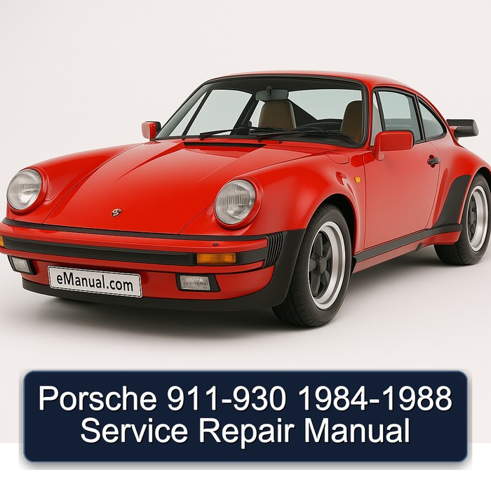 Porsche 911-930 1984-1988 Manual de servicio y reparación