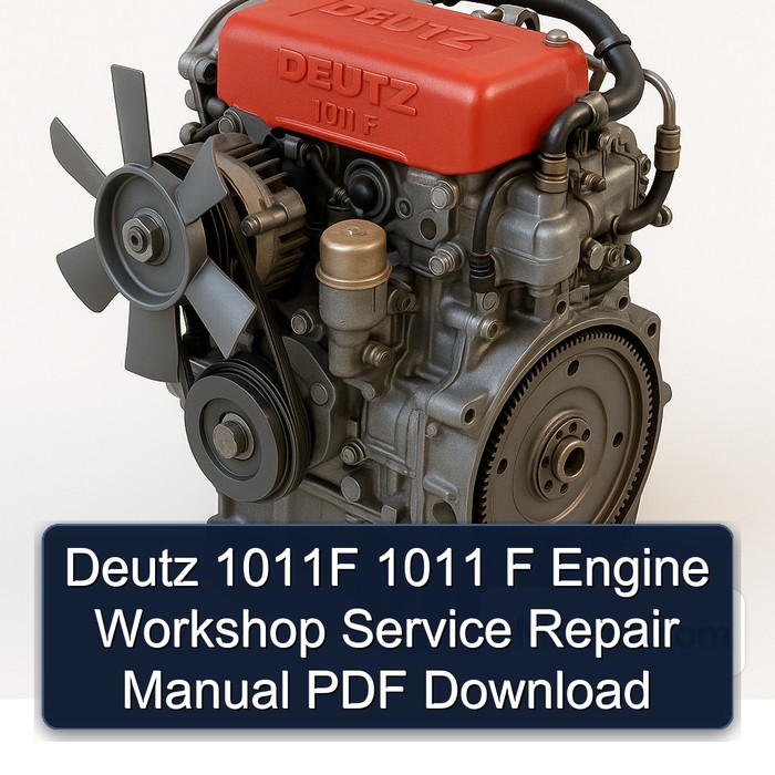 Deutz 1011F 1011 F Engine Workshop Service Repair Manual PDF Download
