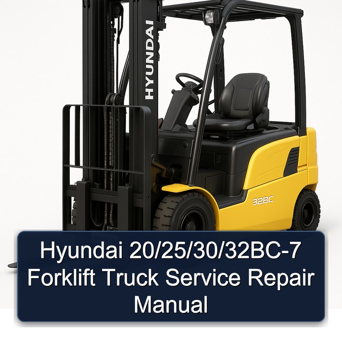 Hyundai Gabelstapler 20/25/30/32BC-7 Service- und Reparaturhandbuch