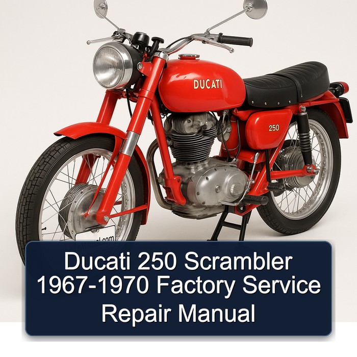 Ducati 250 Scrambler 1967-1970 Factory Manual de servicio y reparación