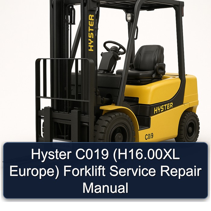 Hyster C019 (H16.00XL Europe) Forklift Service Repair Manual