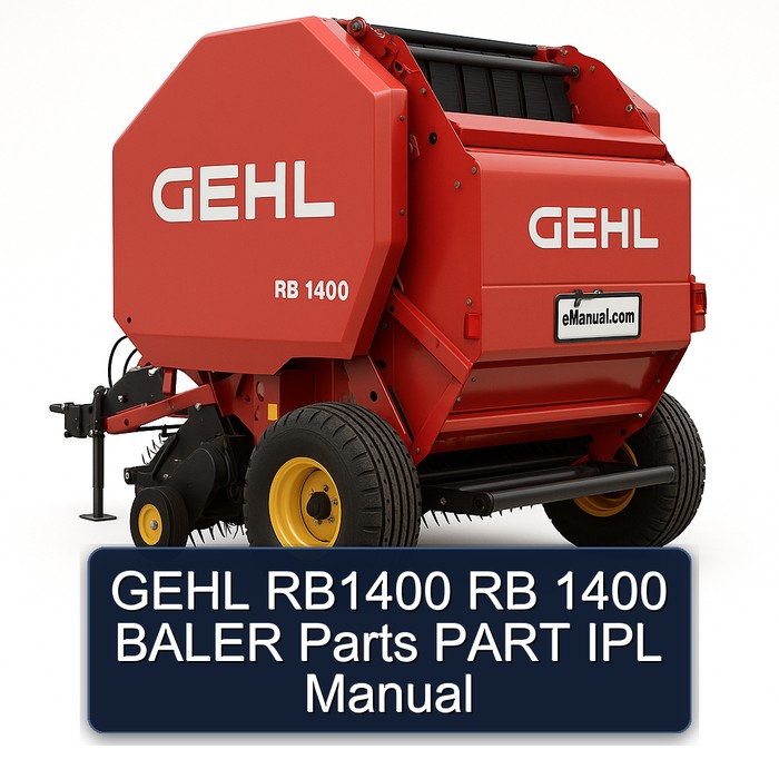 GEHL RB1400 RB 1400 BALER Parts PART IPL Manual 