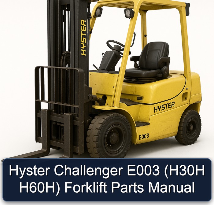 Ersatzteilhandbuch für Gabelstapler Hyster Challenger E003 (H30H H60H)