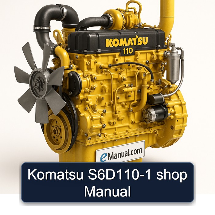 Komatsu S6D110-1 shop Manual