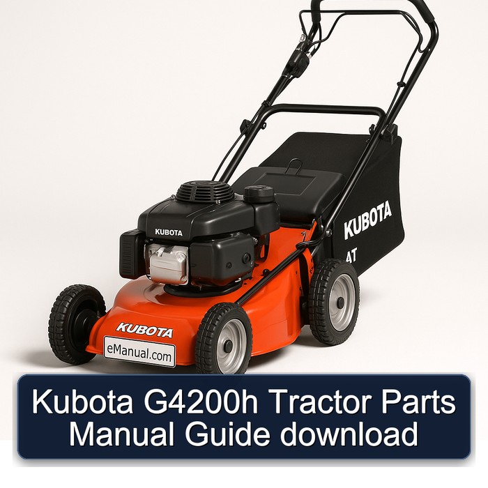 Kubota G4200h Tractor Parts Manual Guide download