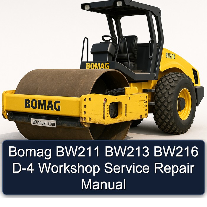 Bomag BW211 BW213 BW216 D-4 Workshop Service Repair Manual 