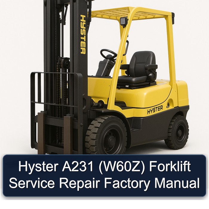 Manual de Servicio y Reparación para Montacargas Hyster A231 (W60Z)