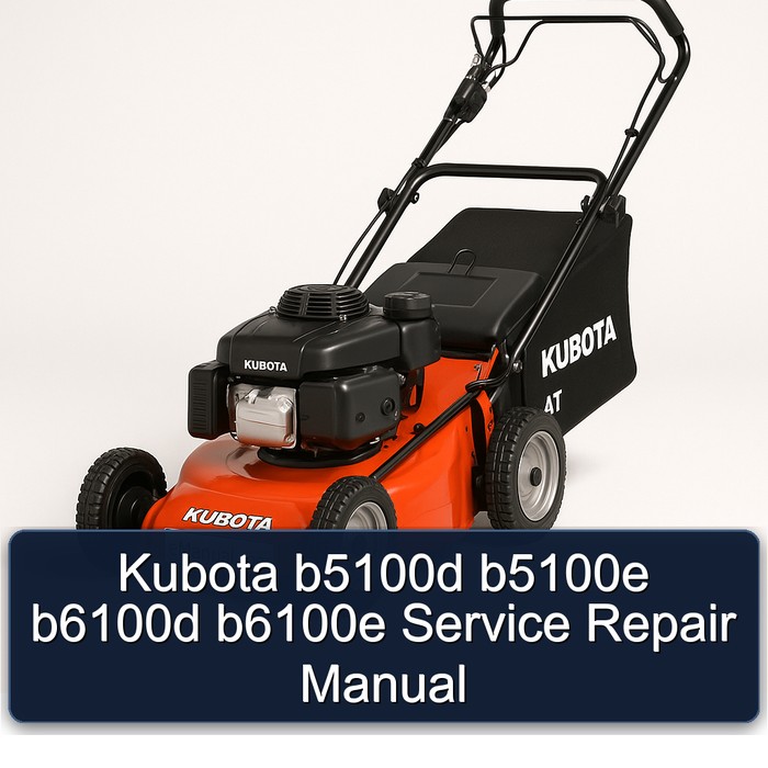 Kubota B5100D/E & B6100D/E Werkstatt- und Reparaturhandbuch