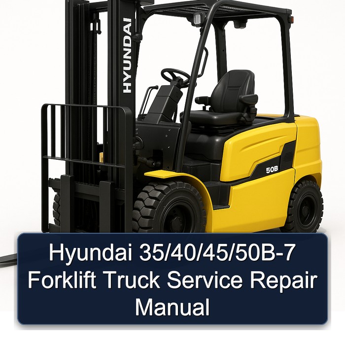 Manual de Servicio y Reparación para Carretillas Elevadoras Hyundai 35/40/45/50B-7