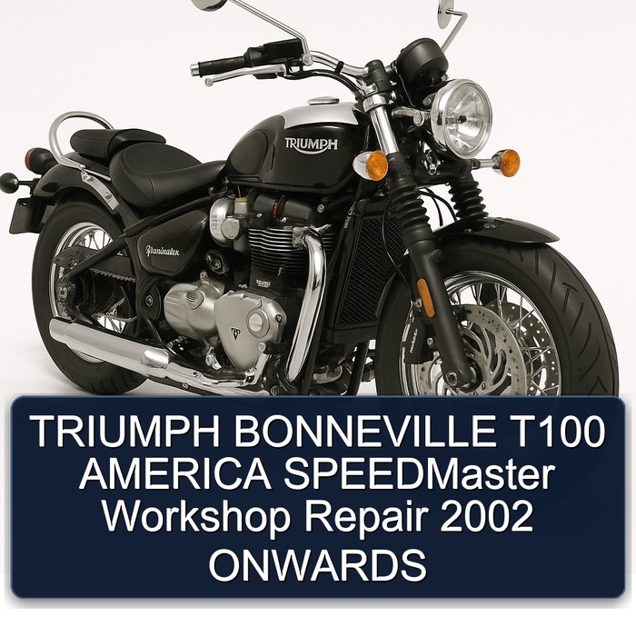 TRIUMPH BONNEVILLE T100 AMERICA SPEEDMaster Workshop Repair 2002 ONWARDS