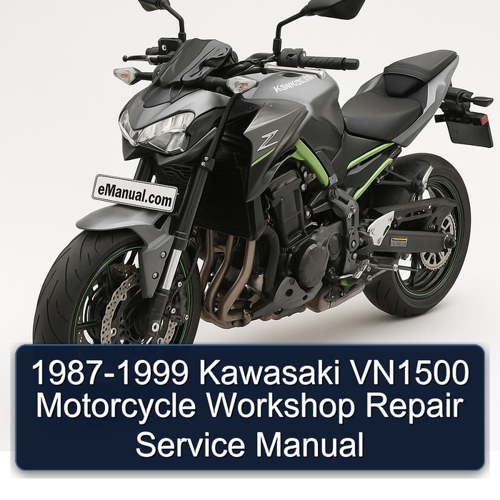 1987-1999 Kawasaki VN1500 Motorcycle Workshop Repair Service Manual