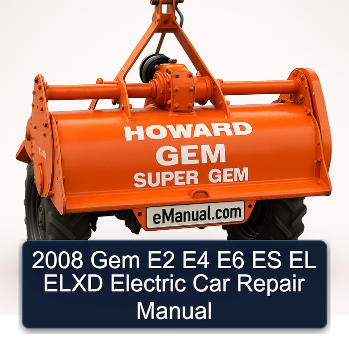 2008 Gem E2 E4 E6 ES EL ELXD Electric Car Repair Manual 