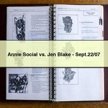 Annie Social Vs. Jen Blake-Sept.22/07 PDF Download