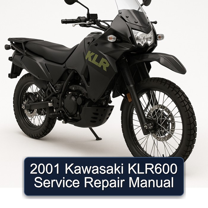 2001 Kawasaki KLR600 Manual de servicio y reparación