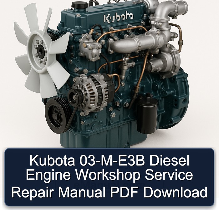Kubota 03-M-E3B Dieselmotor Werkstatt-Reparaturhandbuch PDF Download