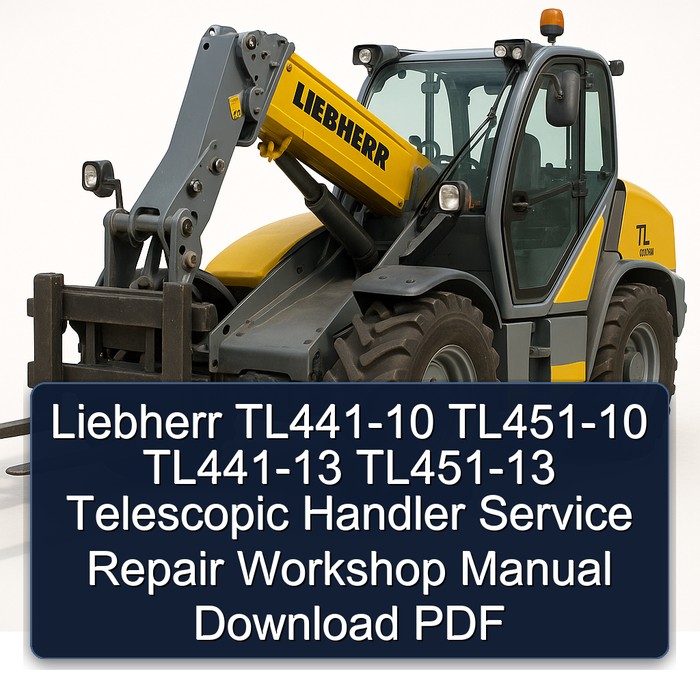 Manual de Servicio y Reparación para Manipuladores Telescópicos Liebherr TL441-10 / TL451-10 / TL441-13 / TL451-13 (PDF)