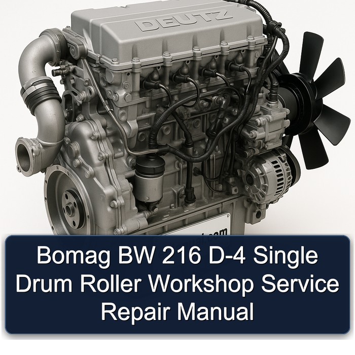 Manual de Servicio y Reparación para Rodillo de Tambor Simple Bomag BW 216 D-4