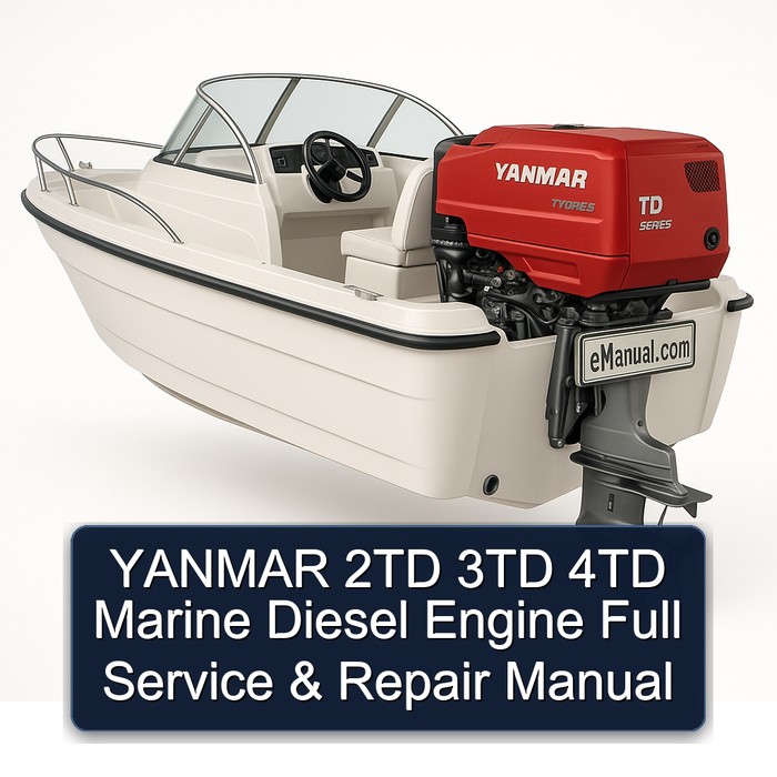 YANMAR 2TD 3TD 4TD Marine Diesel Engine Full Service & Repair Manual 