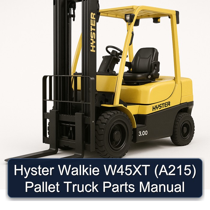 Manual de Piezas de Transpaleta Hyster Walkie W45XT (A215)