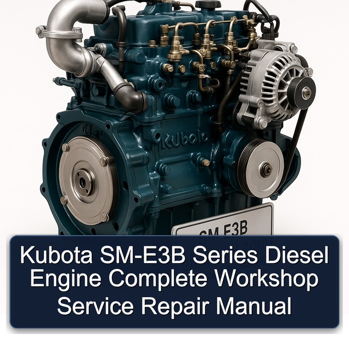 Kubota SM-E3B Series Diesel Engine Complete Workshop Service Repair Manual